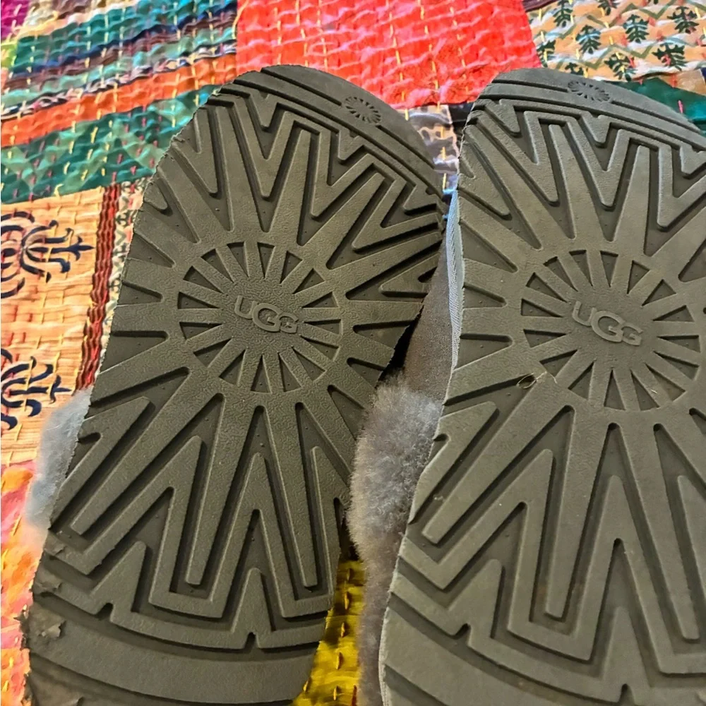 UGG Charcoal Plush Slippers - Picture 4 of 11